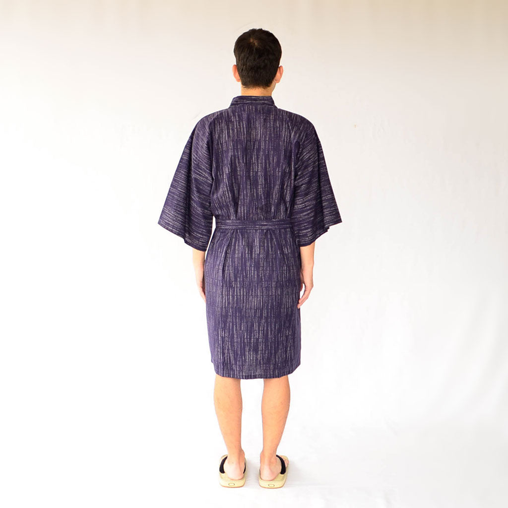 Japanese Yukata Unisex Cotton Knee-length "Kasuri"