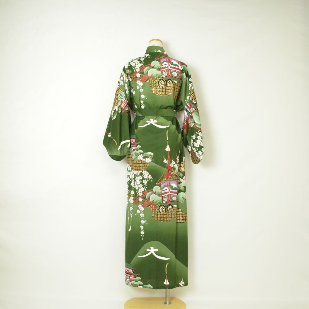 Japanese Colorful Yukata Women's Cotton "Mt. Daimonji"
