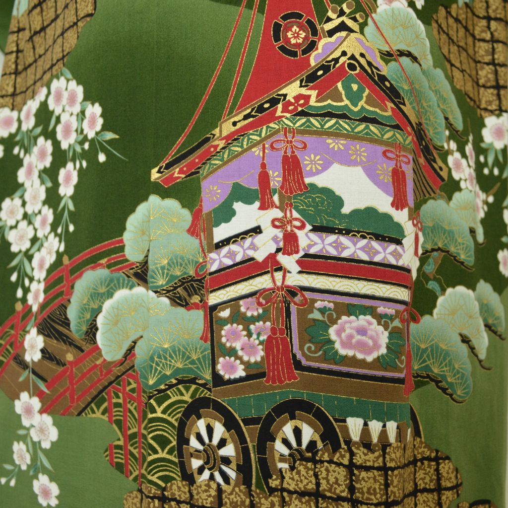 Japanese Colorful Yukata Women's Cotton "Mt. Daimonji"