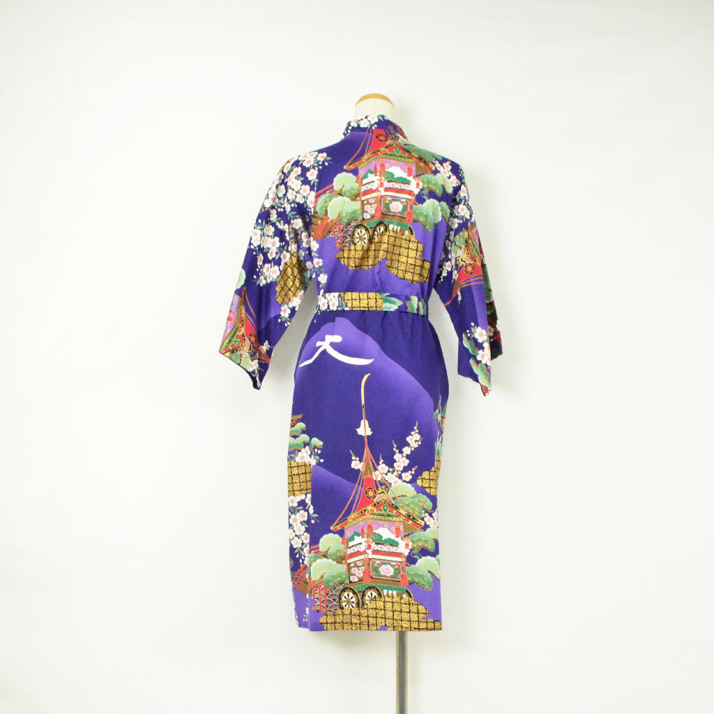 Japanese Colorful Yukata Women's Cotton Knee-length "Mt. Daimonji"