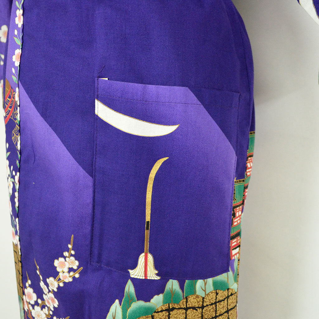 Japanese Colorful Yukata Women's Cotton Knee-length "Mt. Daimonji"