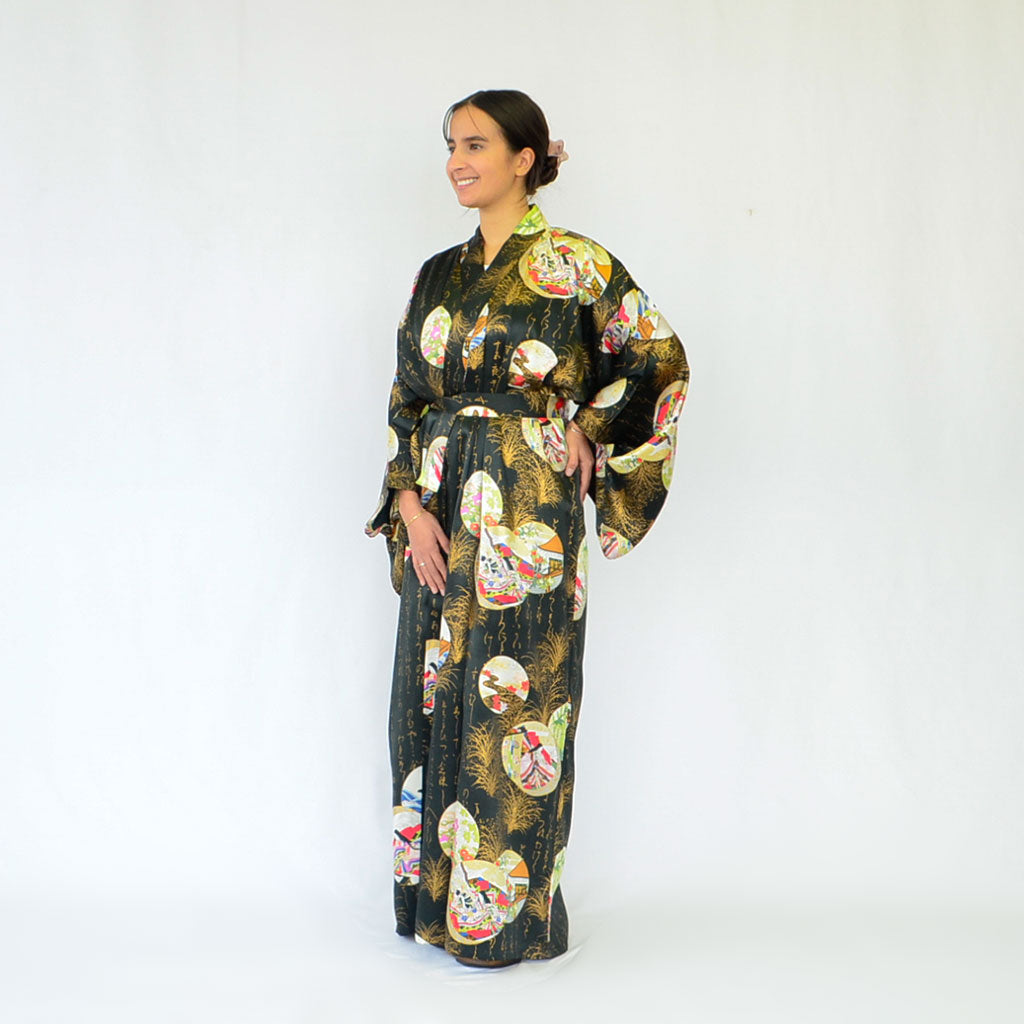 Japanese Kimono Women's Silk 