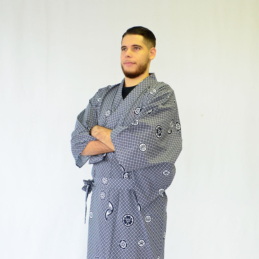 Japanese Yukata Men’s Cotton "Crest"