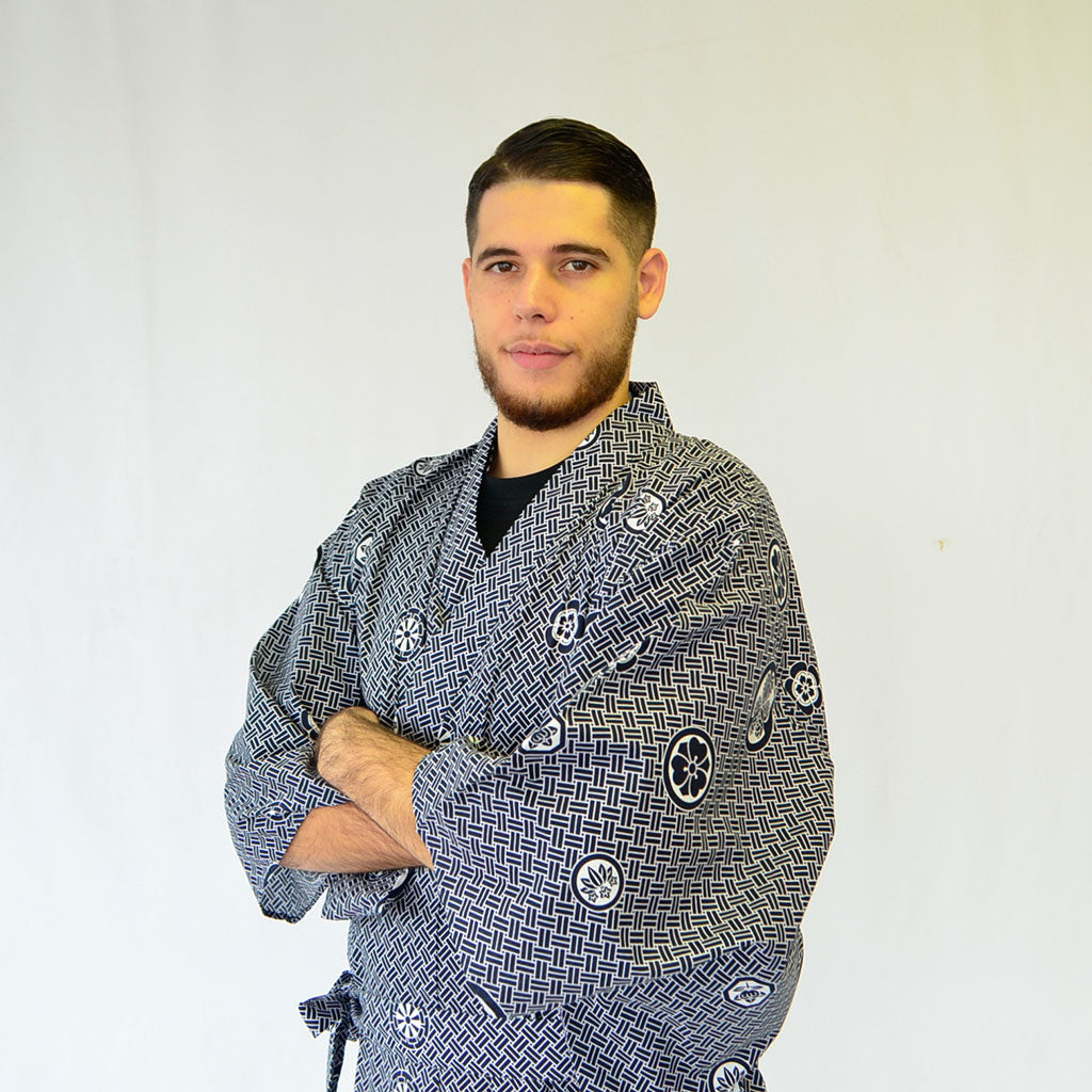 Japanese Yukata Men’s Cotton "Crest"