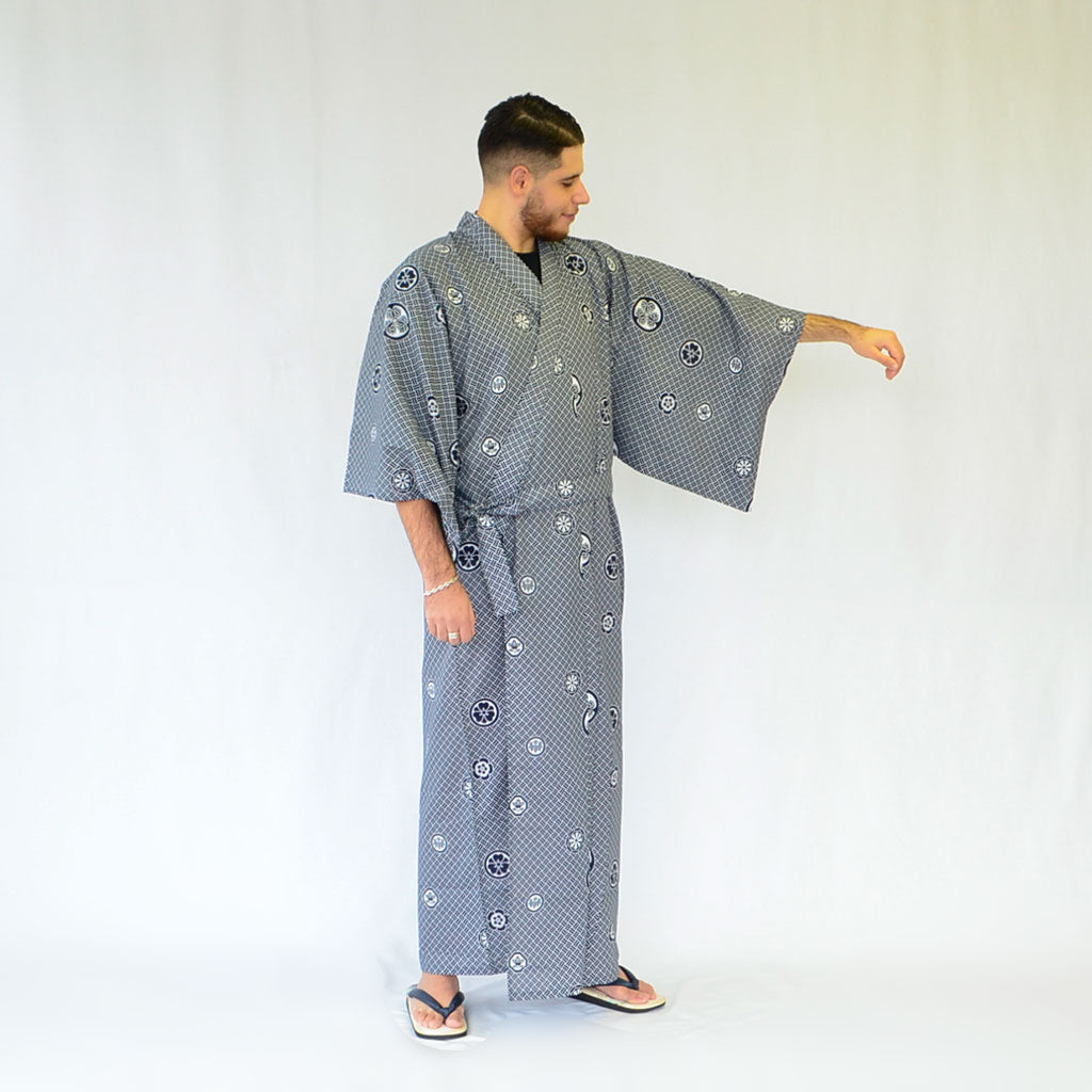 Japanese Yukata Men’s Cotton "Crest"
