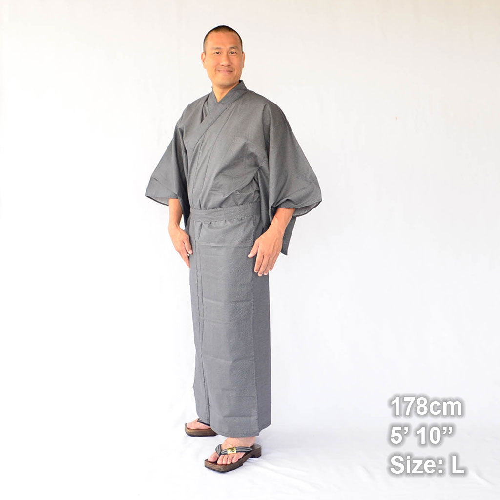 Japanese Yukata Men’s Cotton "Fundo pattern"