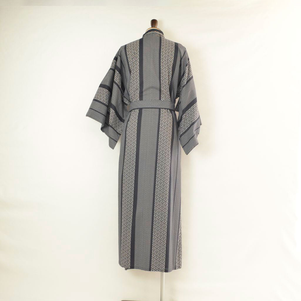 Japanese Yukata Men’s Cotton "Hexagonal Pattern"