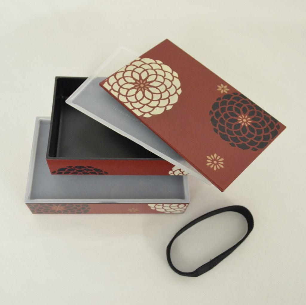 Bento Box and Chopsticks Set "Blooming Flowers"