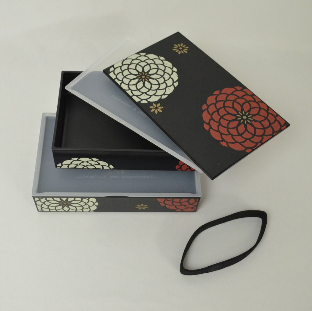 Bento Box, Chopsticks and Bag Set "Blooming Flowers"