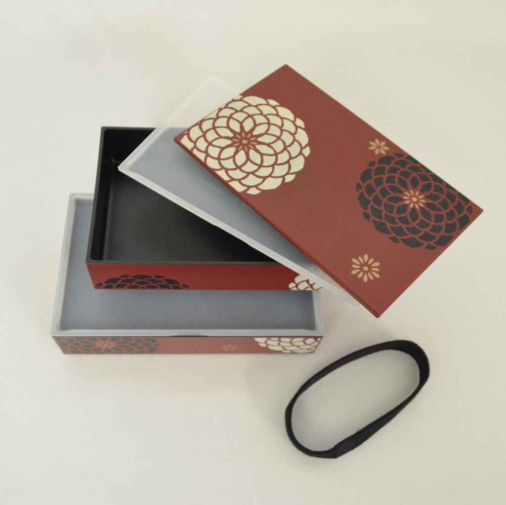 Bento Box, Chopsticks and Bag Set "Blooming Flowers"