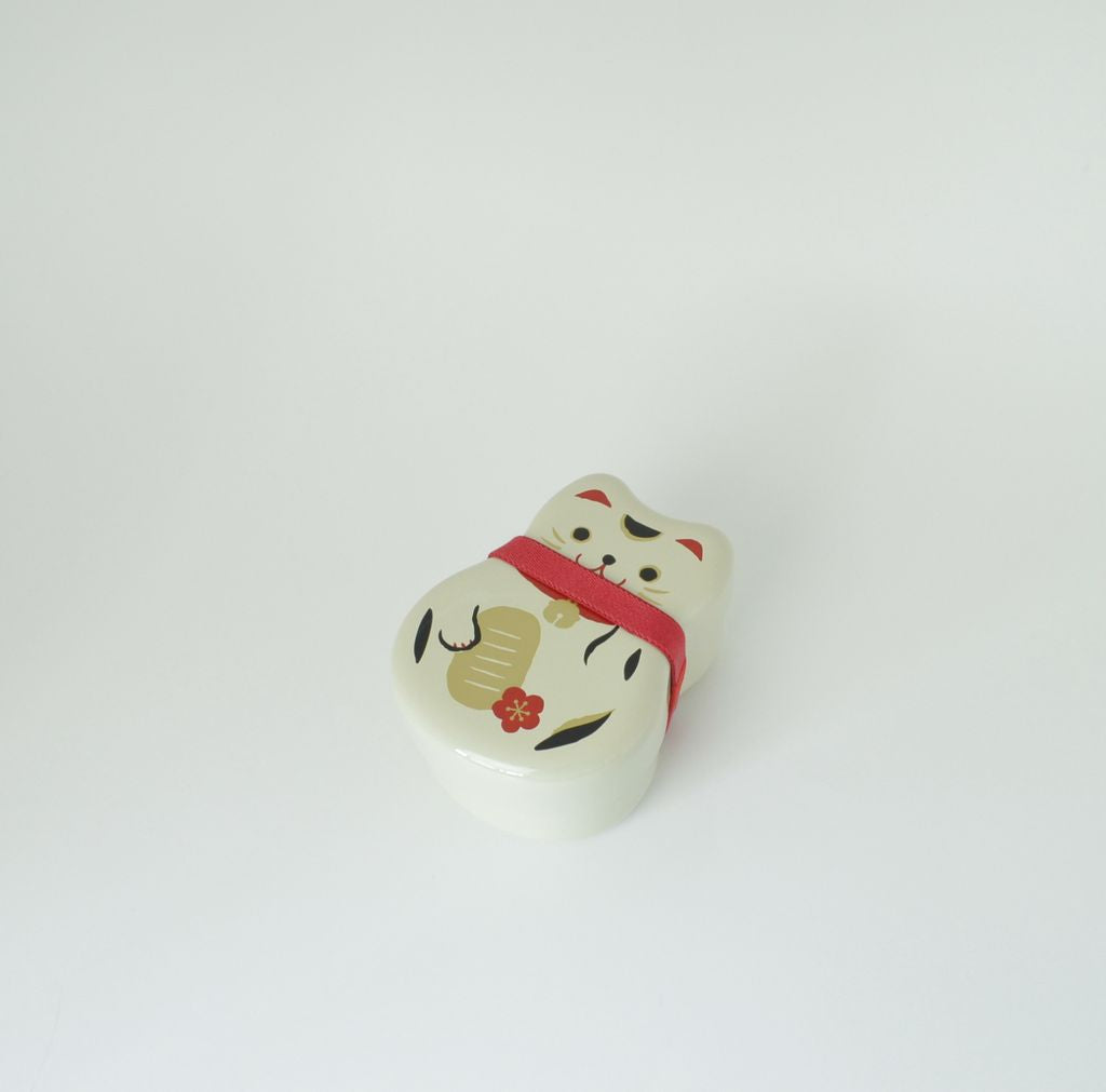 Bento Box and Chopsticks Set "Maneki-Neko"