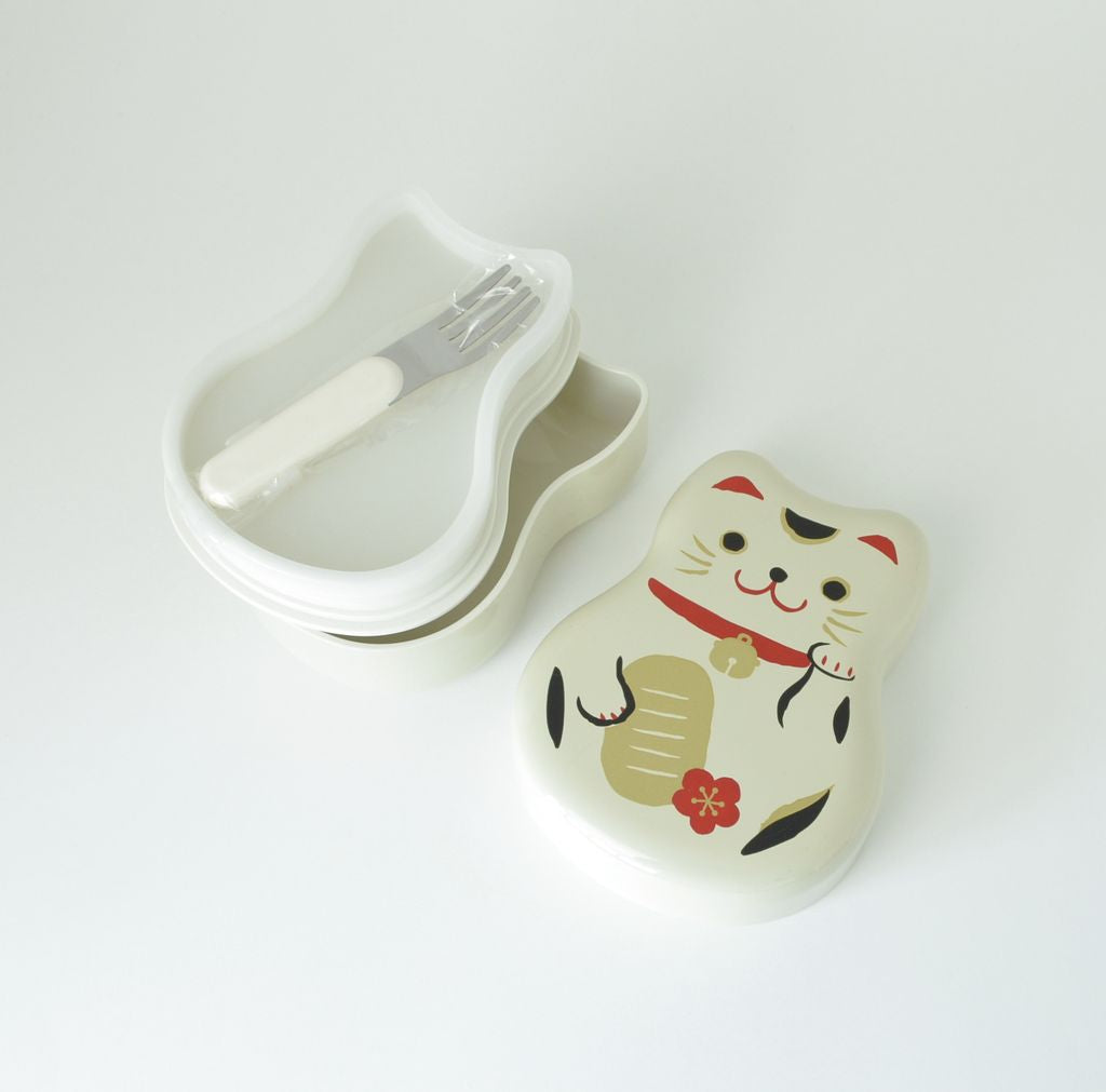 Bento Box and Chopsticks Set "Maneki-Neko"