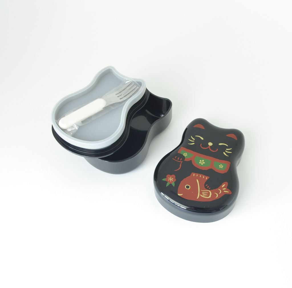 Bento Box and Chopsticks Set "Maneki-Neko"
