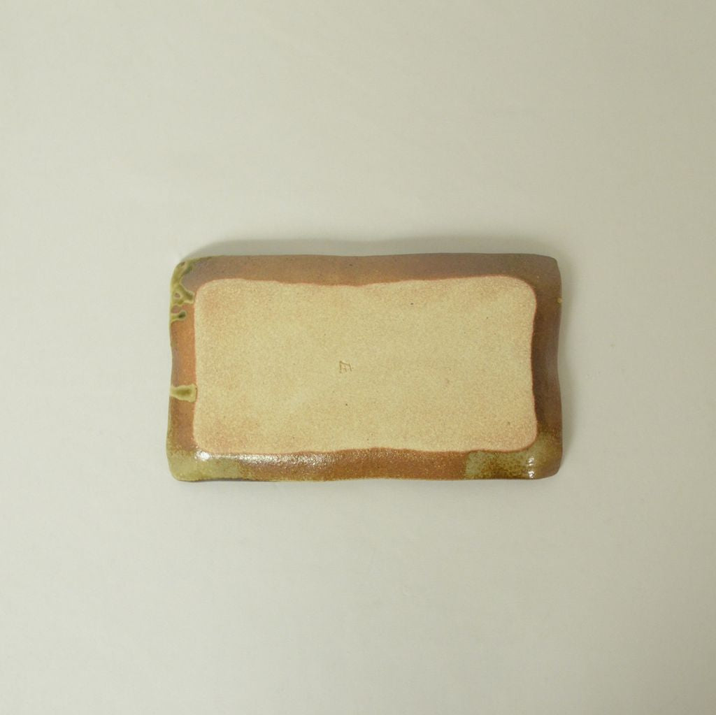 Shigaraki Ware Rectangular Plate "Country-style"