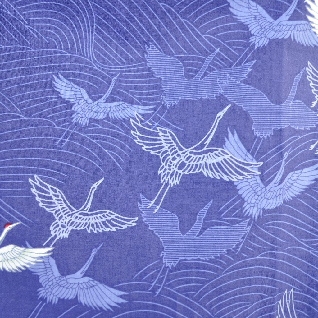 Japanese Yukata Women's Cotton "Colorful Crane"