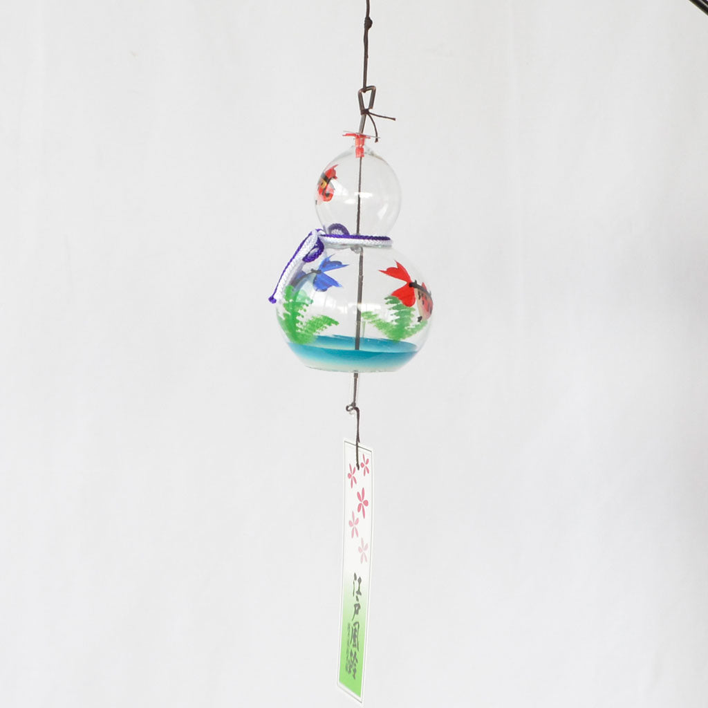 Glass Wind Bell Shape-Like Gourd "Goldfish"