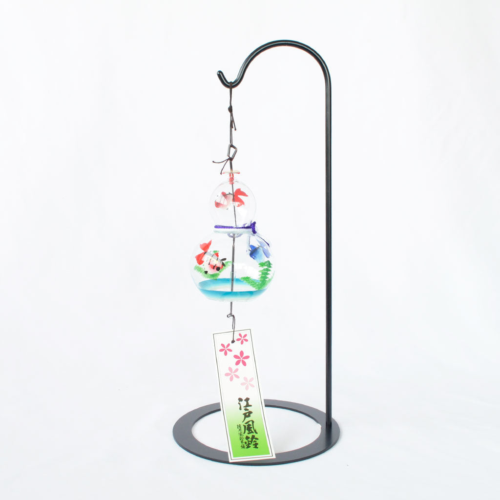Glass Wind Bell Shape-Like Gourd "Goldfish"