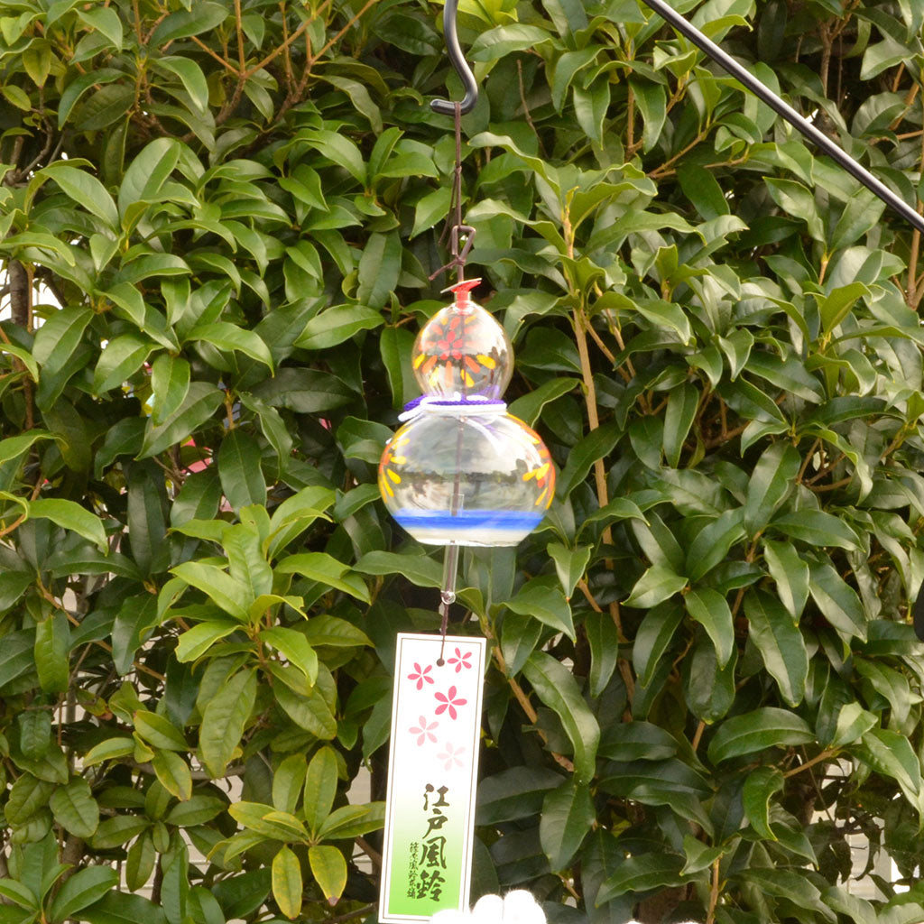 Glass Wind Bell Shape-Like Gourd "Fireworks"