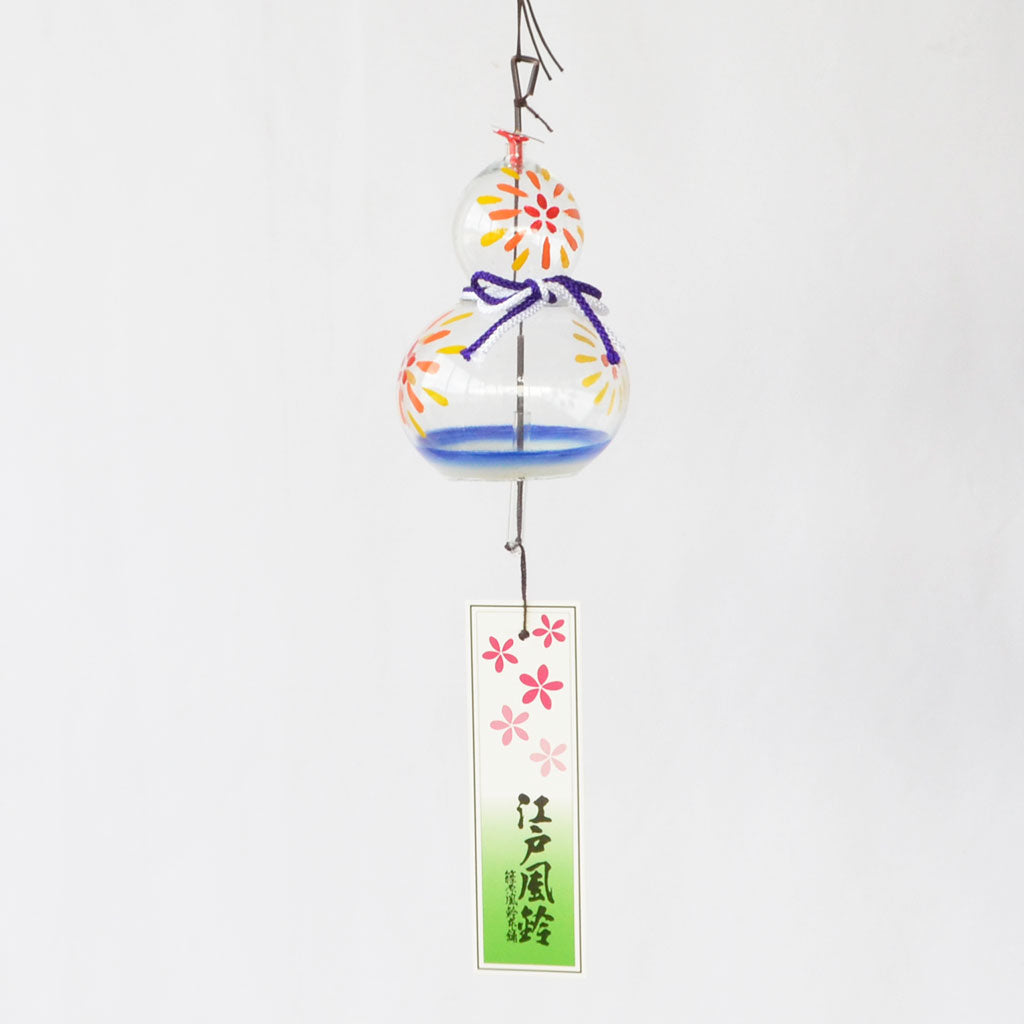 Glass Wind Bell Shape-Like Gourd "Fireworks"