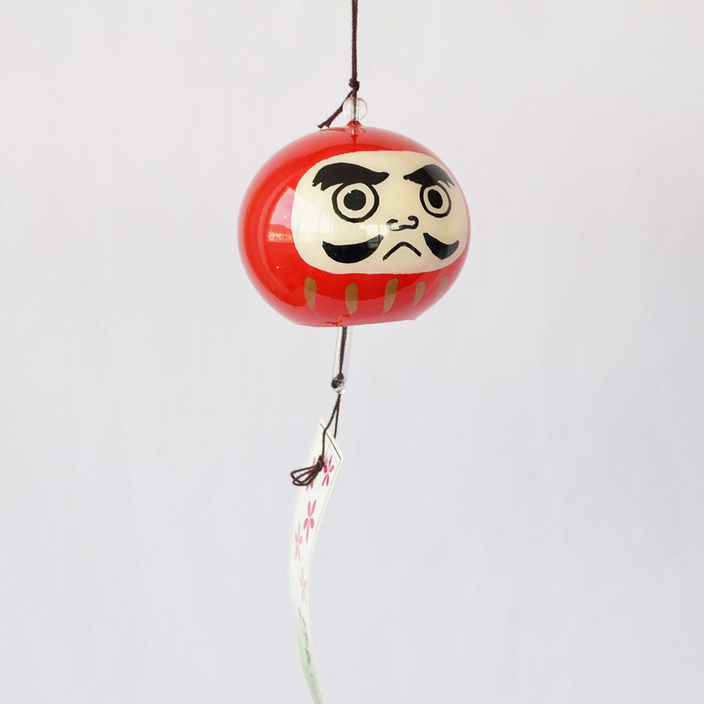 Glass Wind Bell "Daruma"