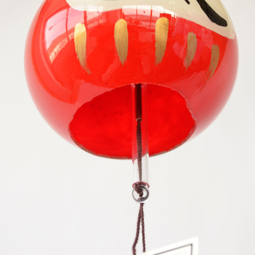 Glass Wind Bell "Daruma"