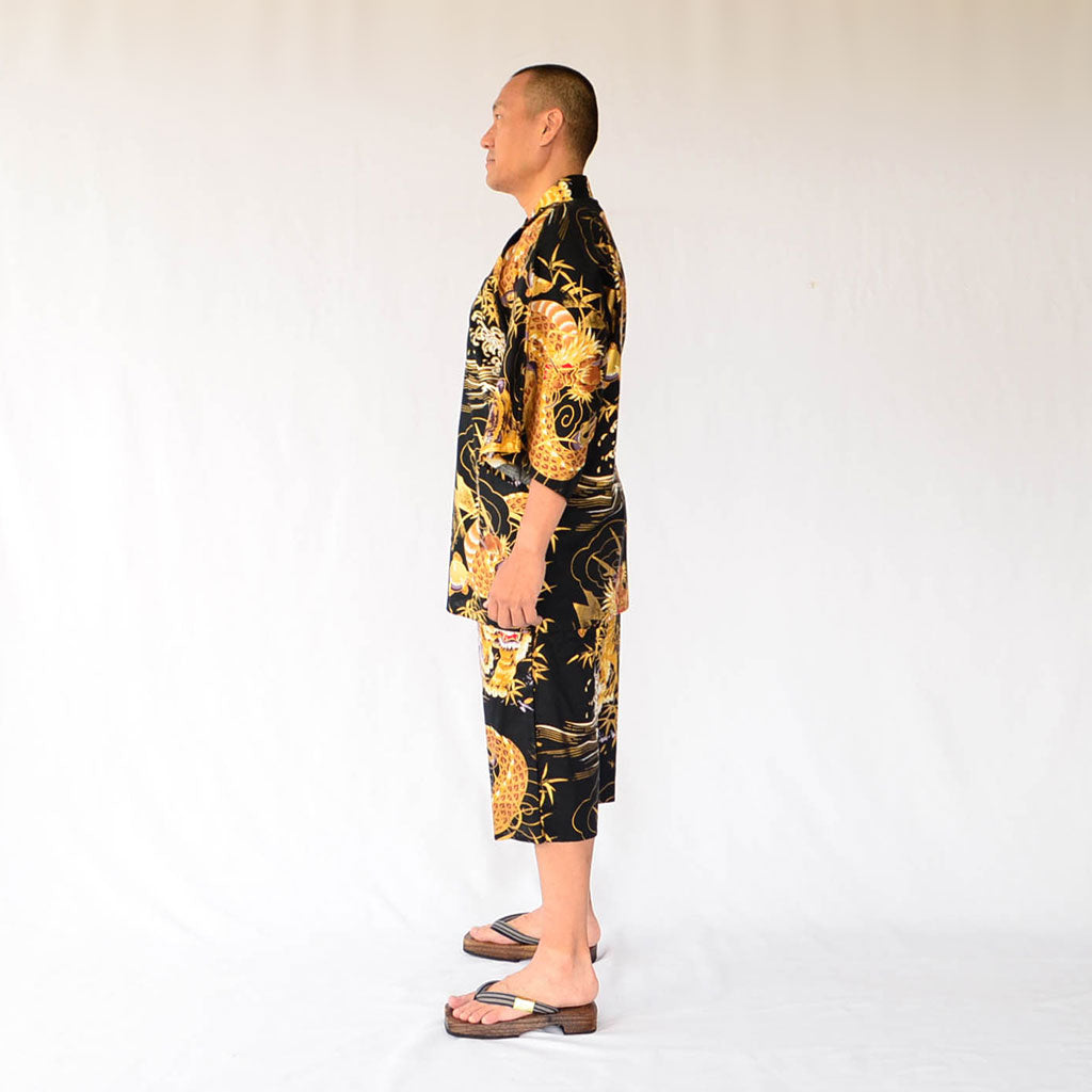 Japanese Jinbei Men’s Cotton "Tiger and Dragon"