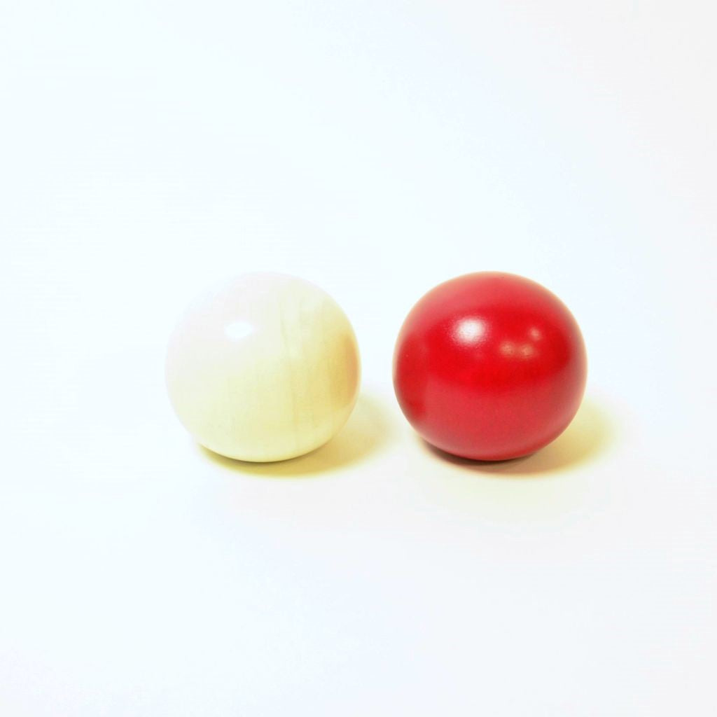 Kokeshi Doll Set "Red and White Daruma"