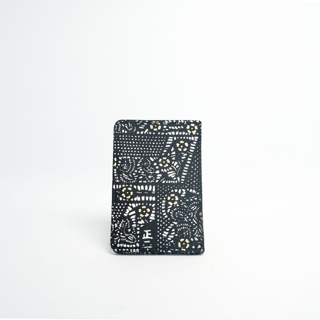 Shouheigara Card Case “Gold & Silver in Black"●
