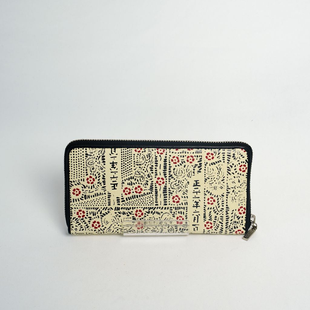 Shouheigara Long Wallet “Black & Red in White”●