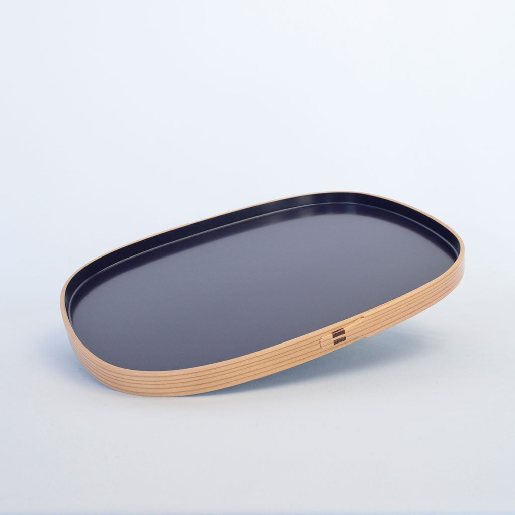 Magewappa "Small Oval Tray bluish purple"