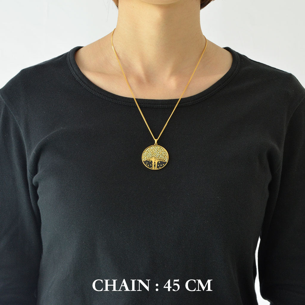 Kyoto Damascene Pendant "Fallen Leaves"– Diameter: 3 cm