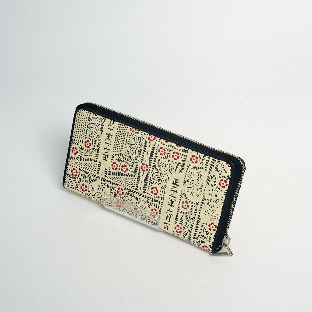 Shouheigara Long Wallet “Black & Red in White”●