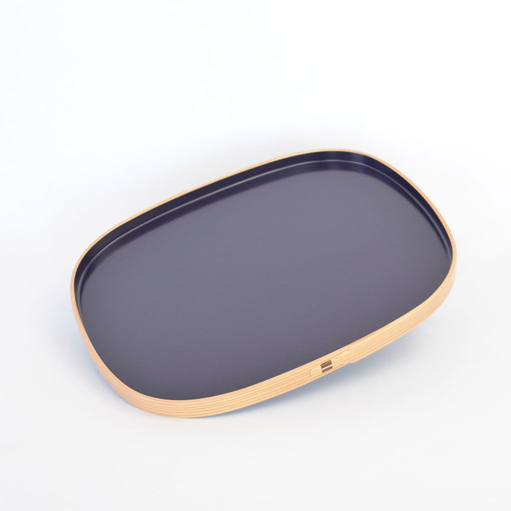 Magewappa "Small Oval Tray bluish purple"