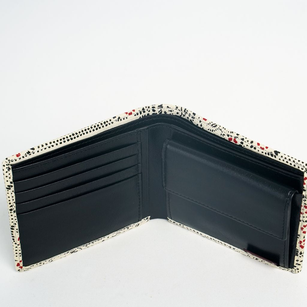 Shouheigara Folded Wallet “Black & Red in White”●