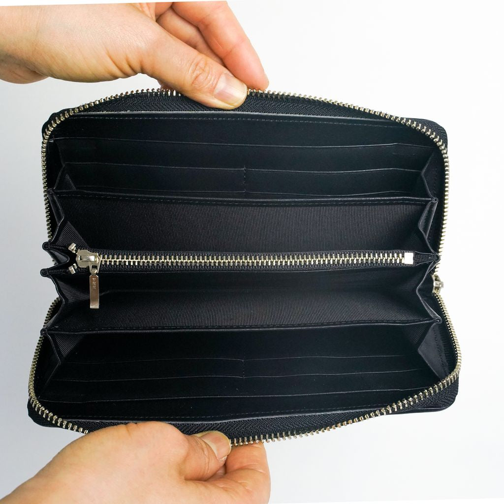 Shouheigara Long Wallet “Gold & Silver in Black”●