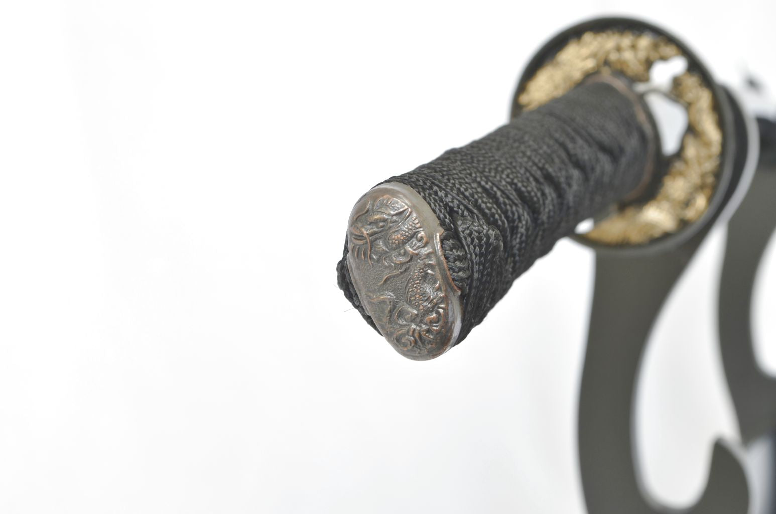 Katana Ornamental sword set "Glossy black"