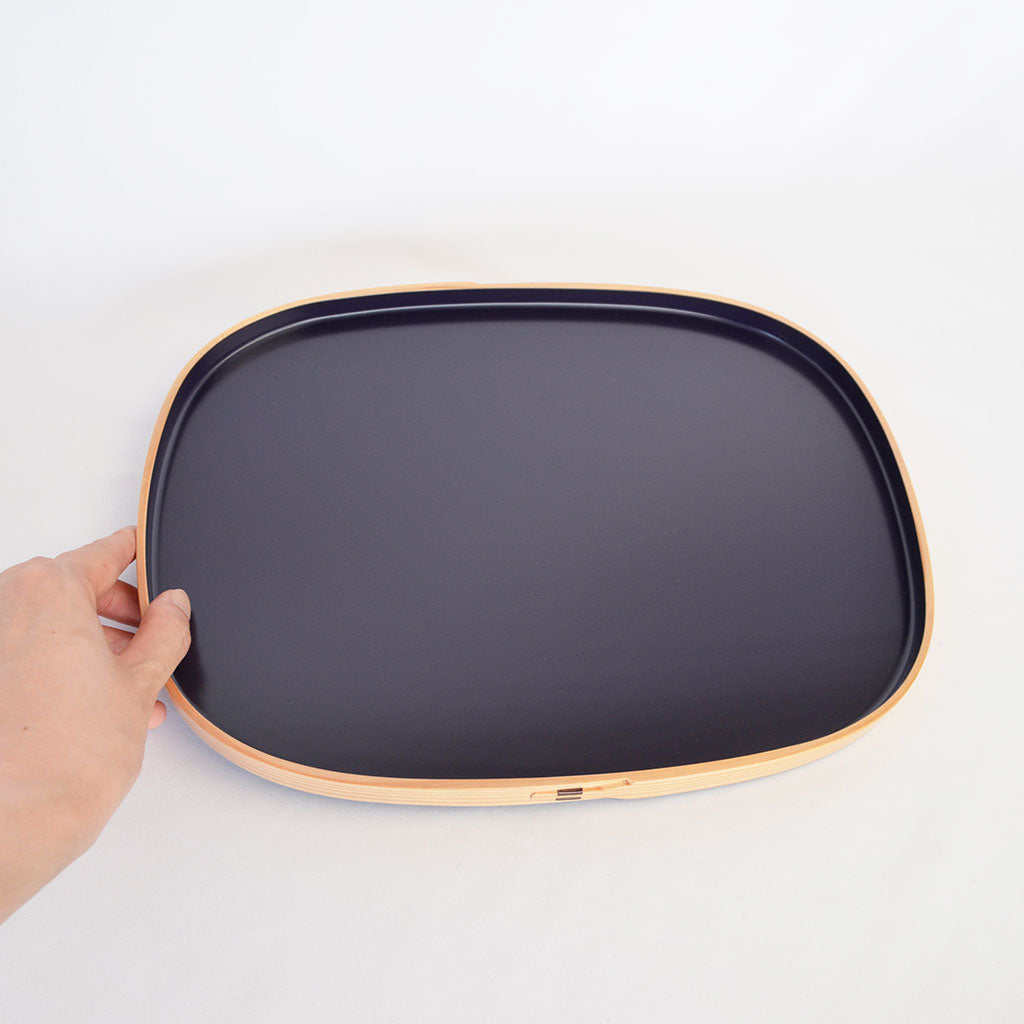 Magewappa "Small Oval Tray bluish purple"