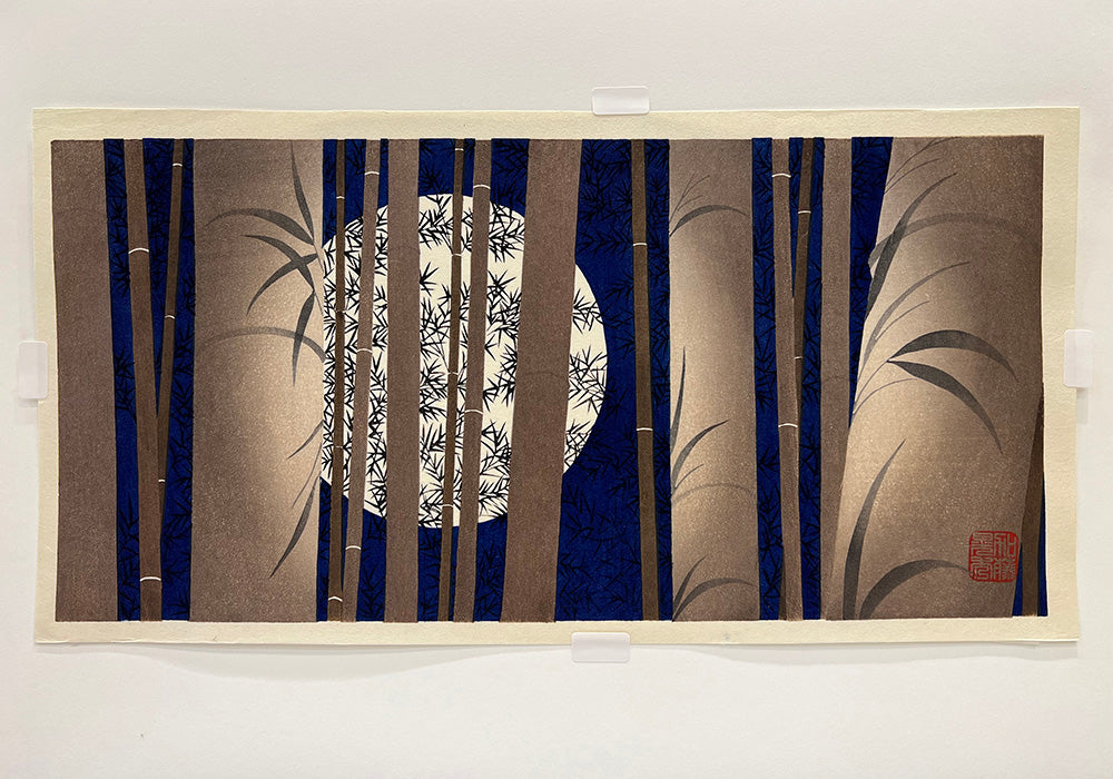 Woodblock print "Feeling of the autumn" by Kato Teruhide Published by UNSODO Large size