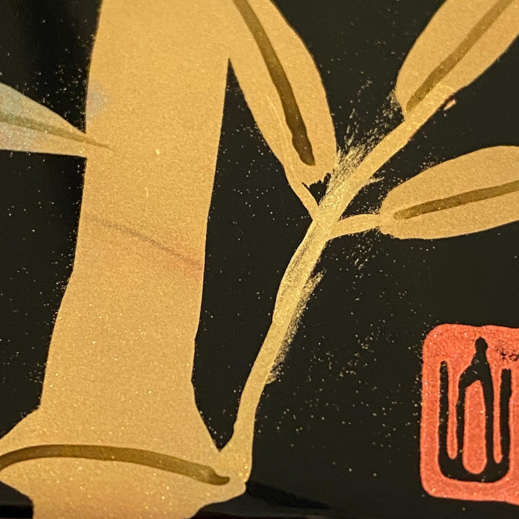 Lacquerware Card Box "Ribbon" Aizu lacquerware