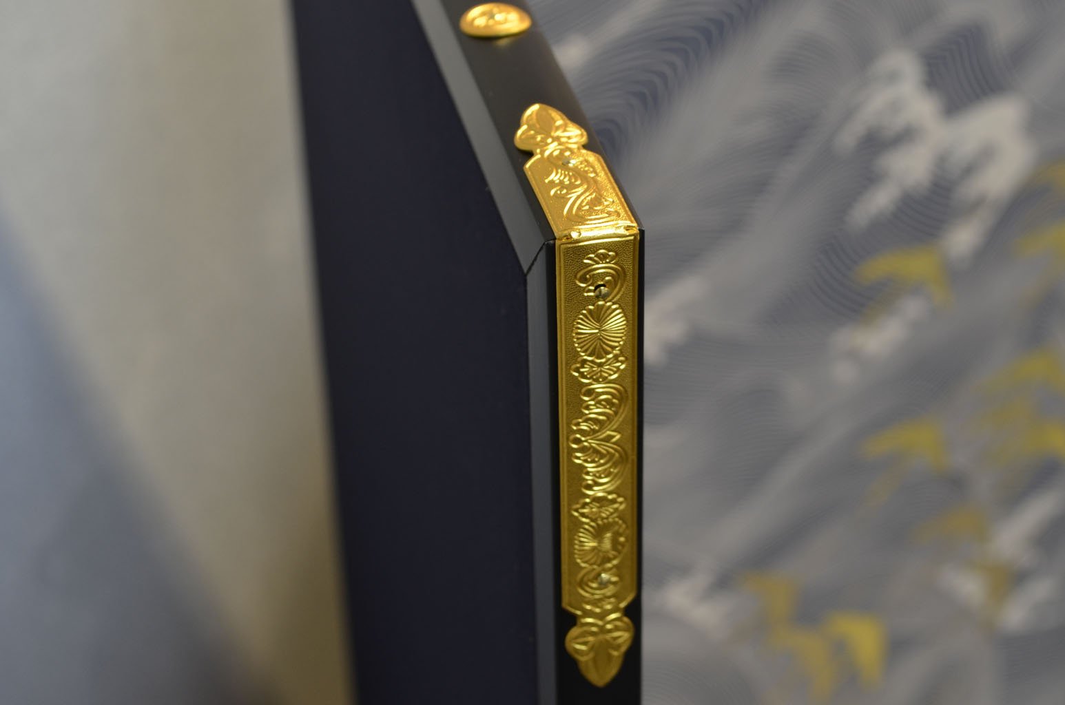 Byobu Folding Screen with 2 Panels "Flying Cranes"