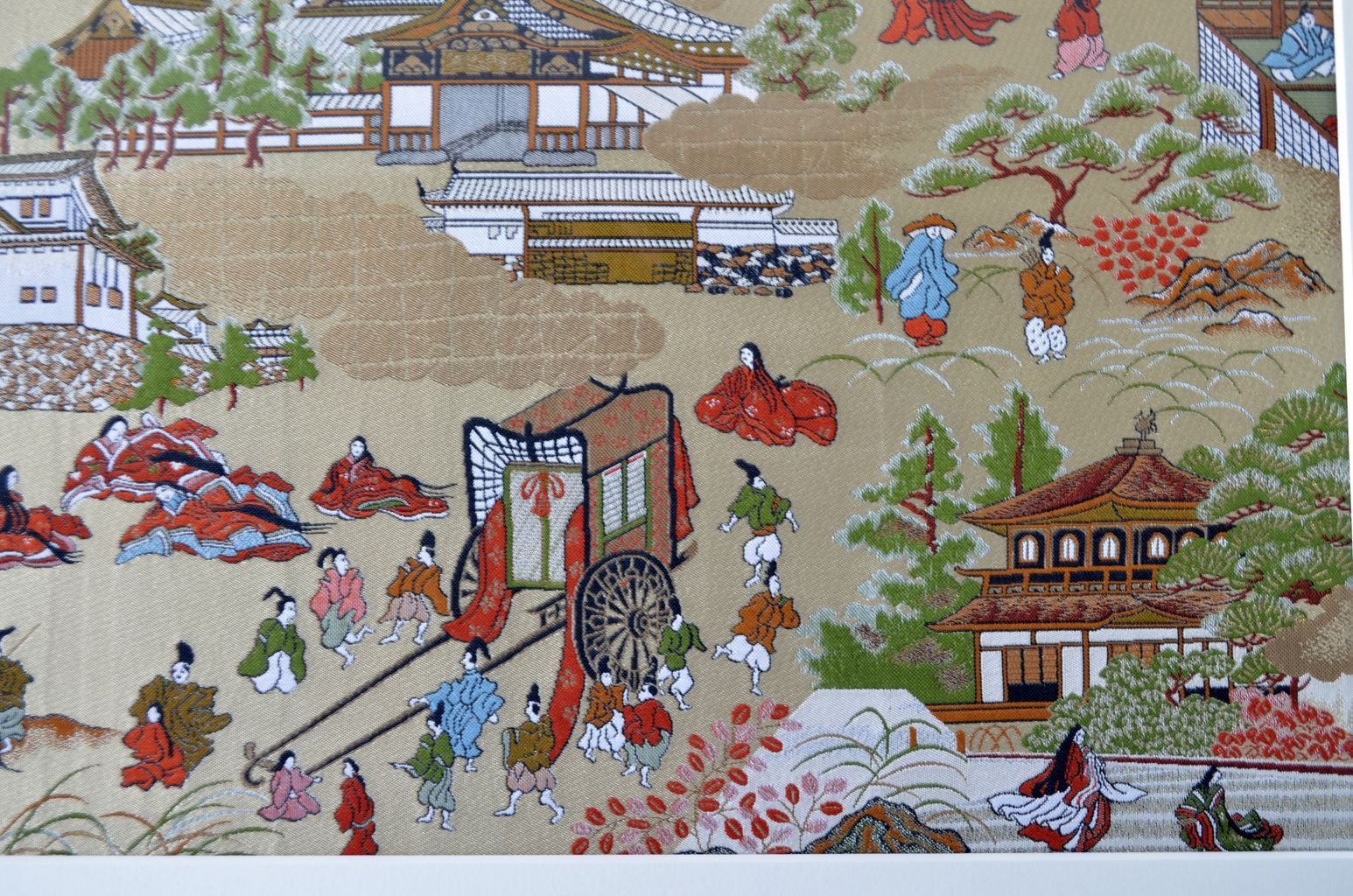 Nishijin brocade Frame The Famous Places of Kyoto