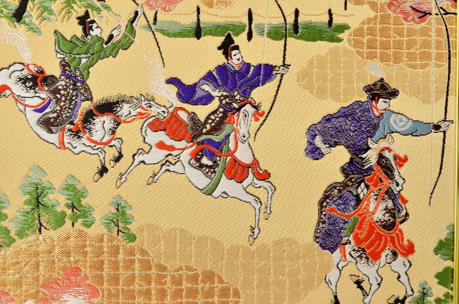 Nishijin brocade Frame Horseback Archery