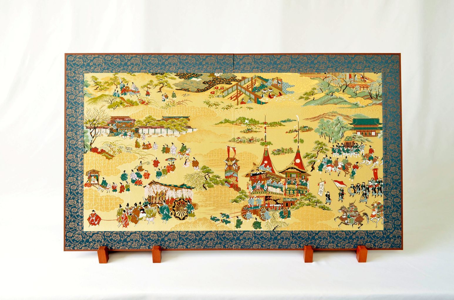 Nishijin brocade Folding screen Three Major Festivals