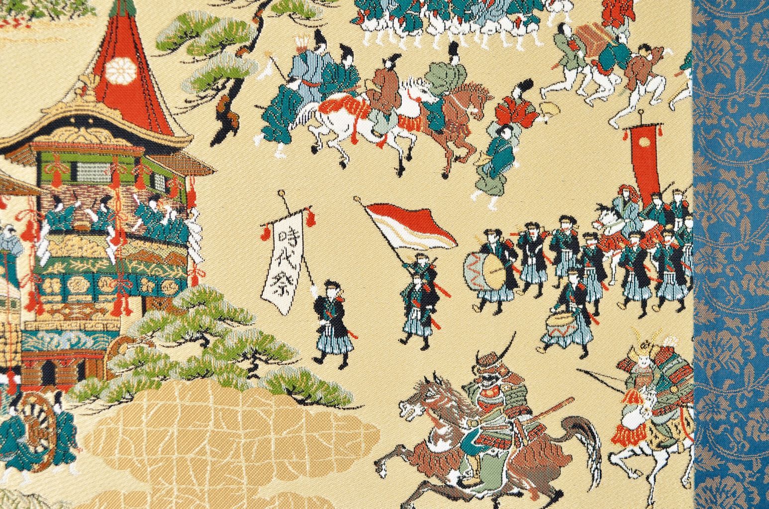 Nishijin brocade Folding screen Three Major Festivals