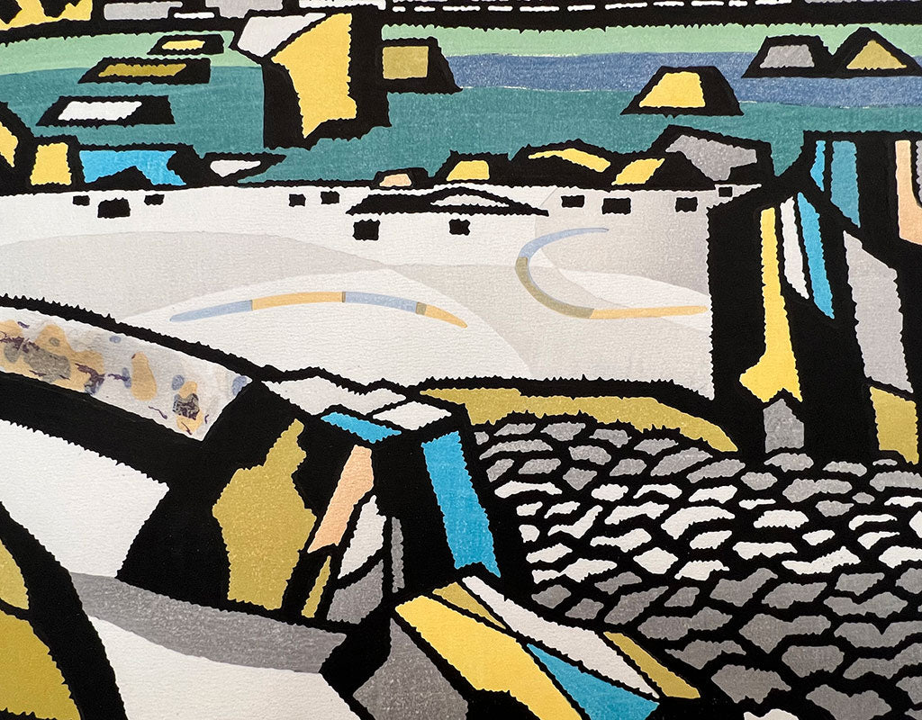 Woodblock print "Garden of Katsura Rikyu" by Taizo Minagawa / UNSODO