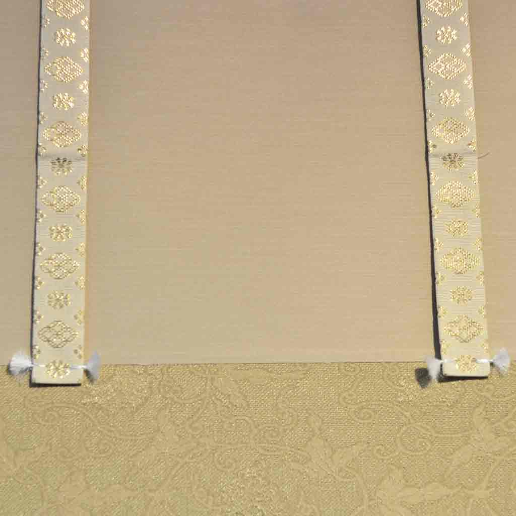 Japanese Hanging Scroll Kakejiku Junkichi Satoh "Autumn Leaves with Little Birds"