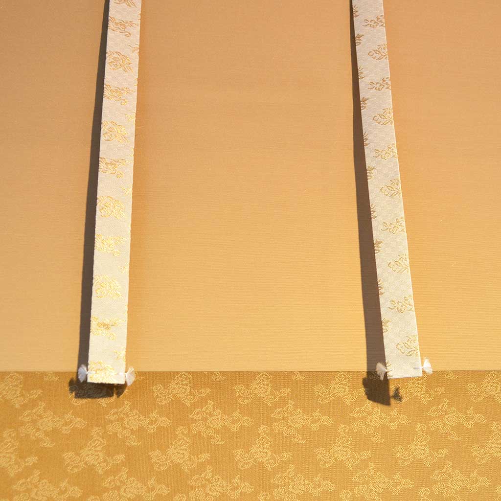 Japanese Hanging Scroll Kakejiku Shunrei Konishi "Carps Swimming up a Waterfall"