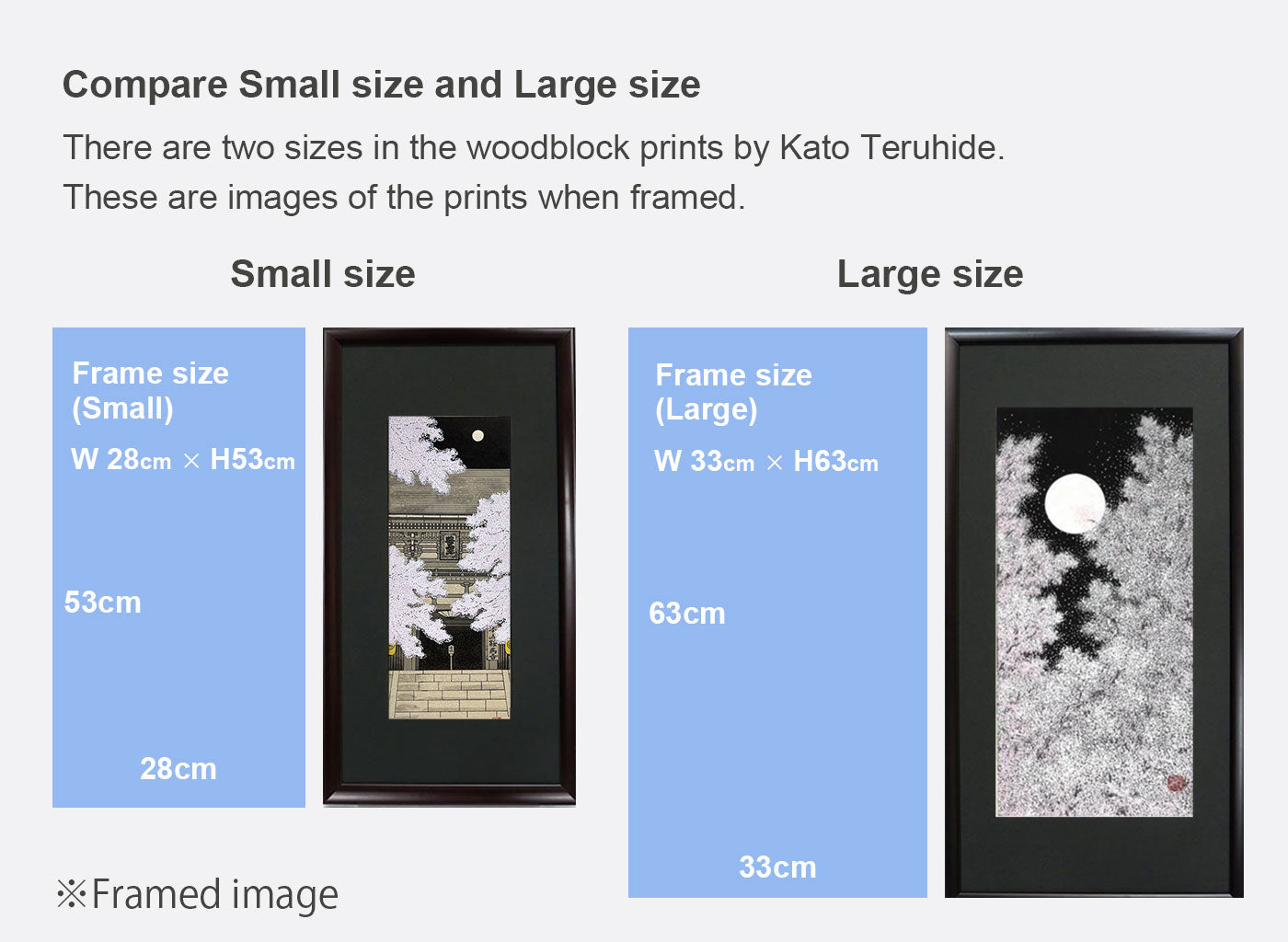 Woodblock print "Cherry Blossom at Arashiyama" by Kato Teruhide Published by UNSODO Large size