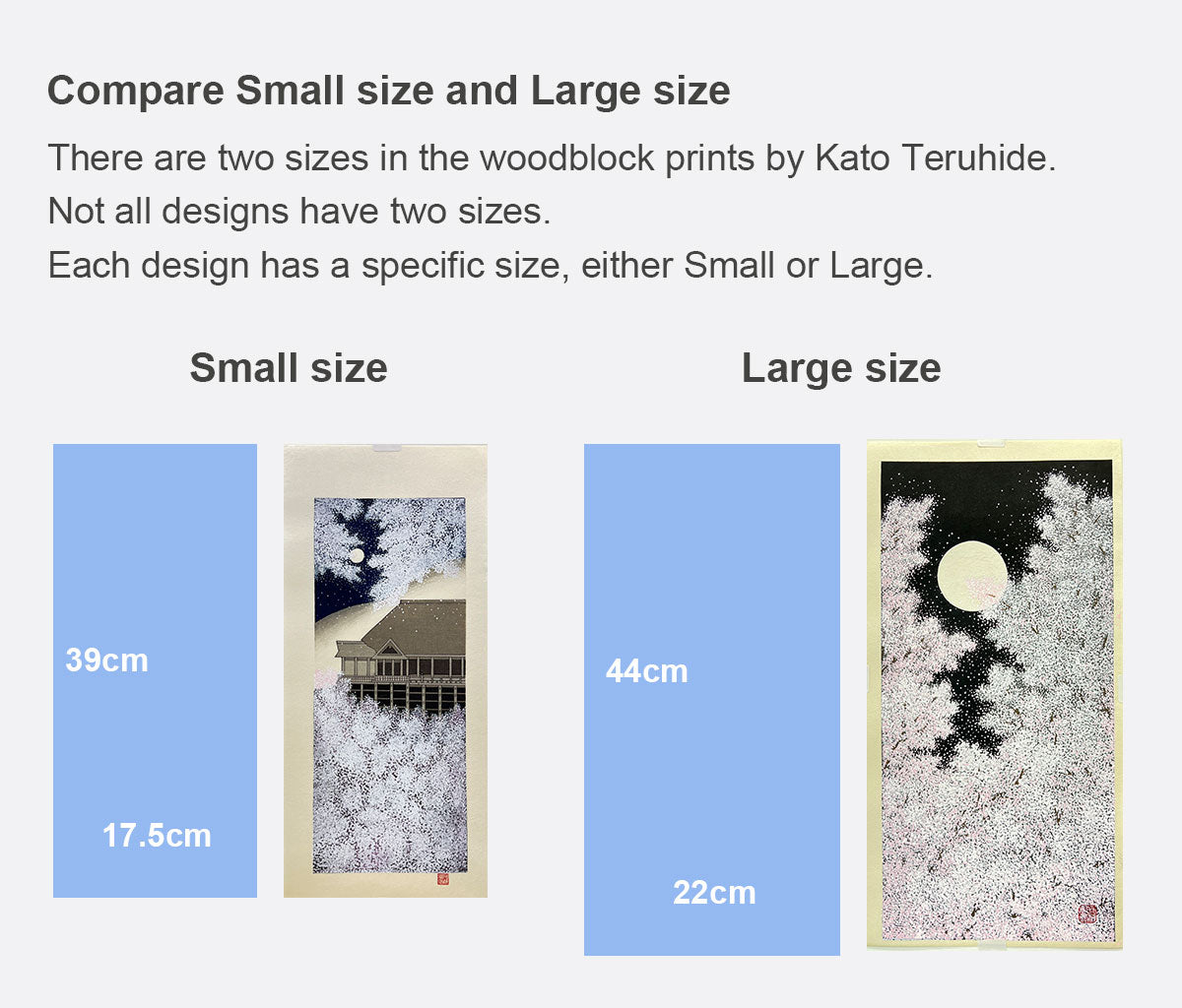 Woodblock print "Ginkakuji temple, Kyoto" by Kato Teruhide Published by UNSODO Small size