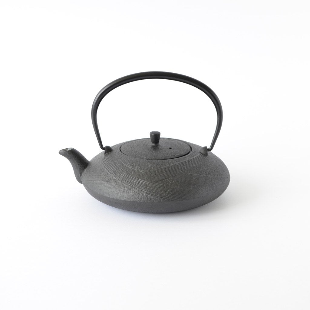 Nambu Ironware Teapot "Hiragata Obi 0.6L"